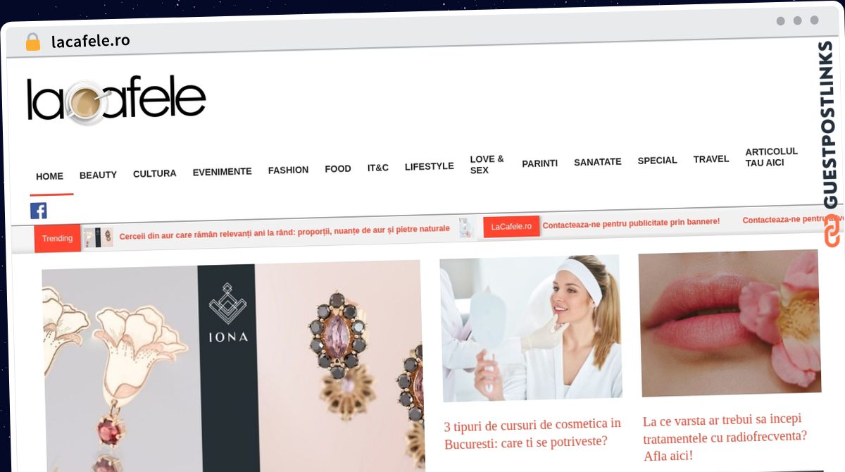 Publish Guest Post on lacafele.ro