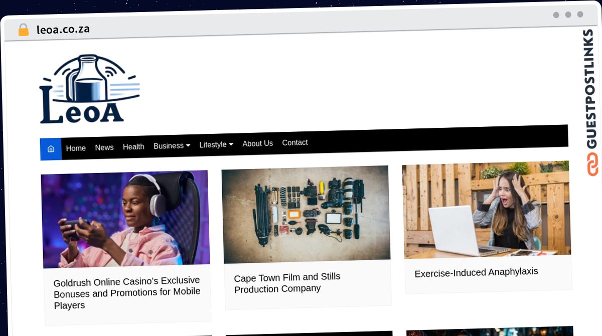 Publish Guest Post on leoa.co.za