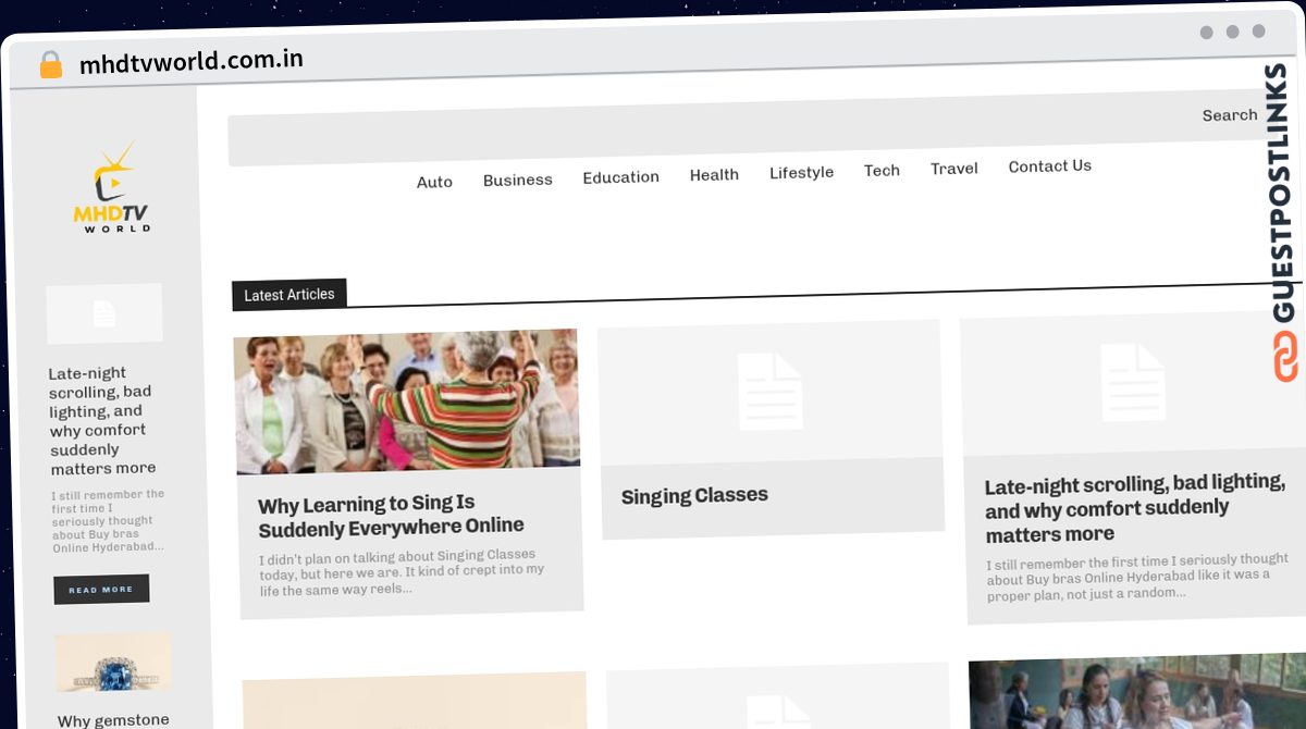 Publish Guest Post on mhdtvworld.com.in