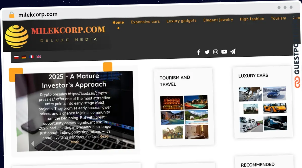 Publish Guest Post on milekcorp.com