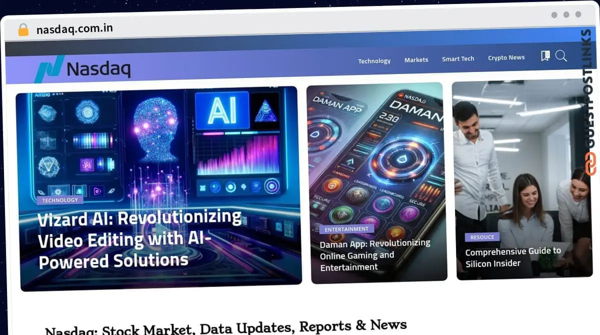Publish Guest Post on nasdaq.com.in