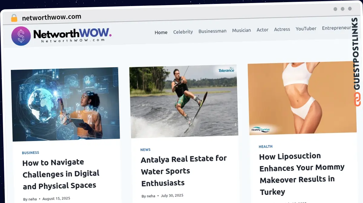 Publish Guest Post on networthwow.com