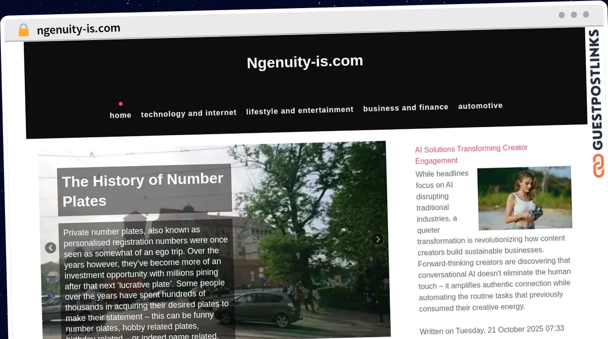 Publish Guest Post on ngenuity-is.com