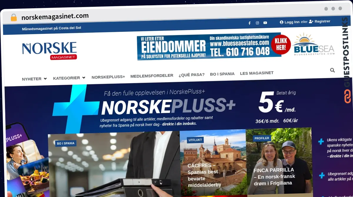 Publish Guest Post on norskemagasinet.com