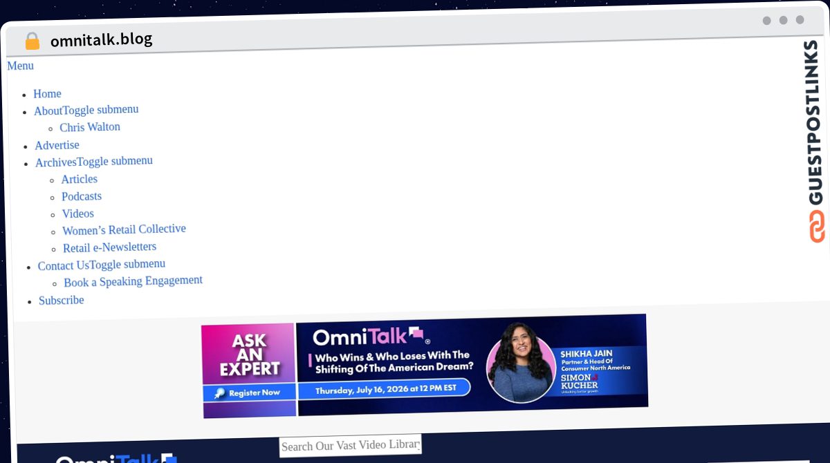 Publish Guest Post on omnitalk.blog