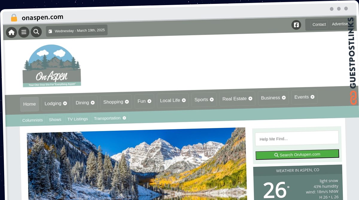 Publish Guest Post on onaspen.com
