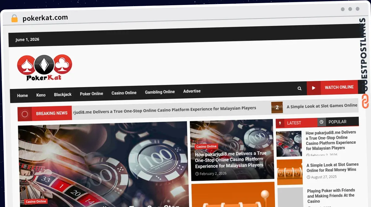 Publish Guest Post on pokerkat.com