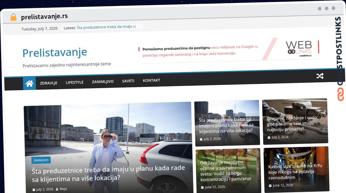 Publish Guest Post on prelistavanje.rs