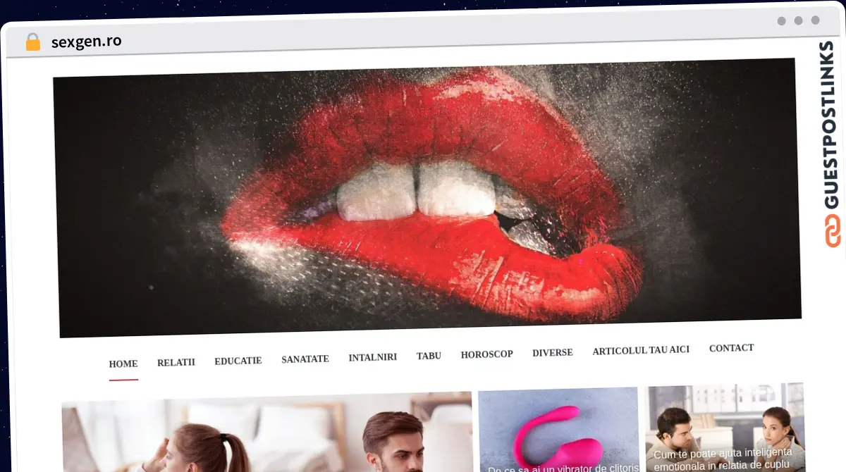 Publish Guest Post on sexgen.ro