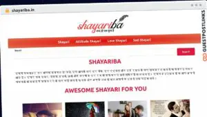Publish Guest Post on shayariba.in