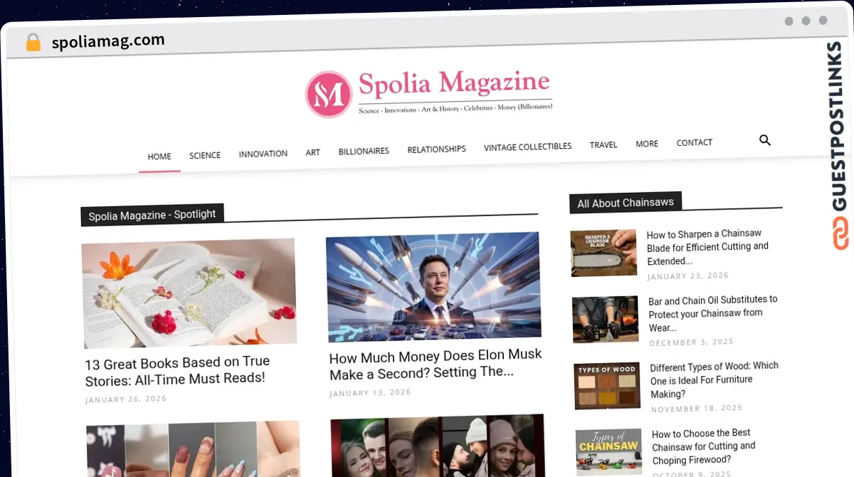 Publish Guest Post on spoliamag.com