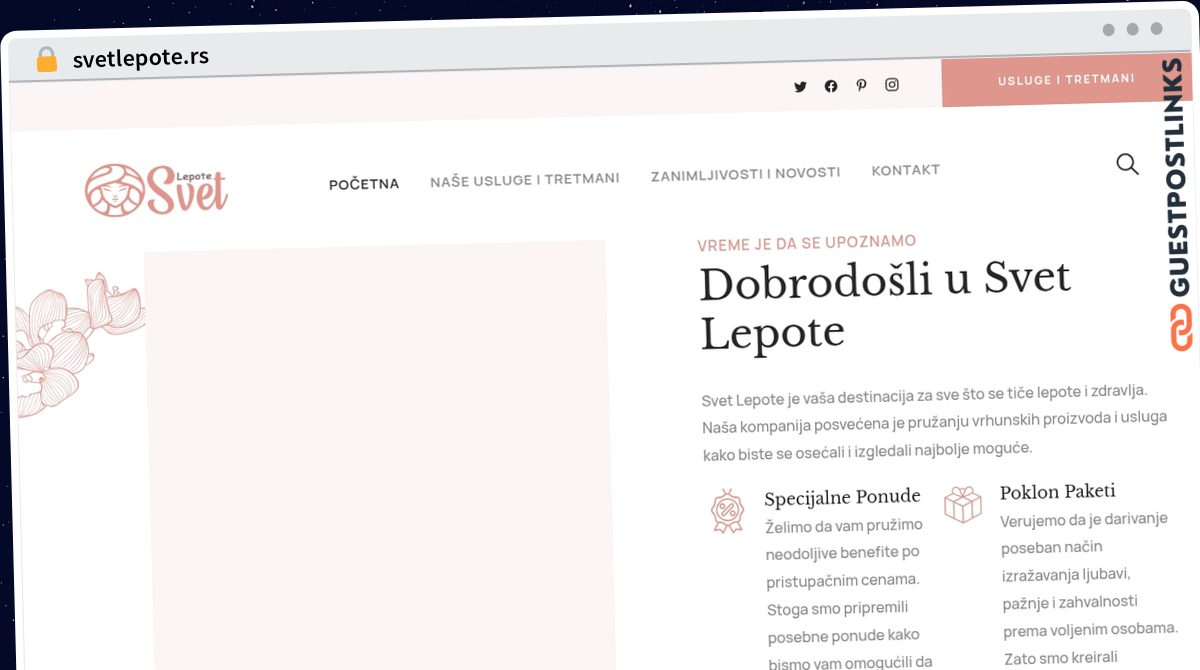 Publish Guest Post on svetlepote.rs