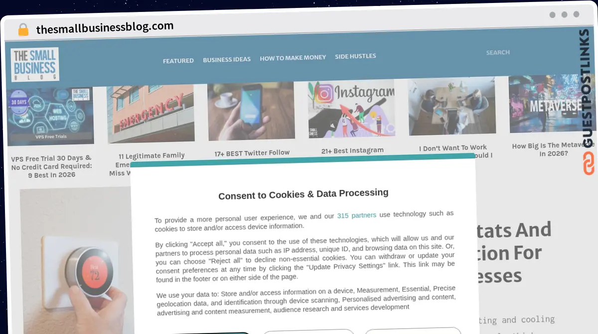 Publish Guest Post on thesmallbusinessblog.com