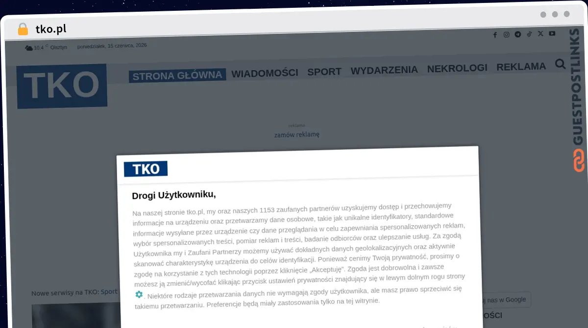 Publish Guest Post on tko.pl