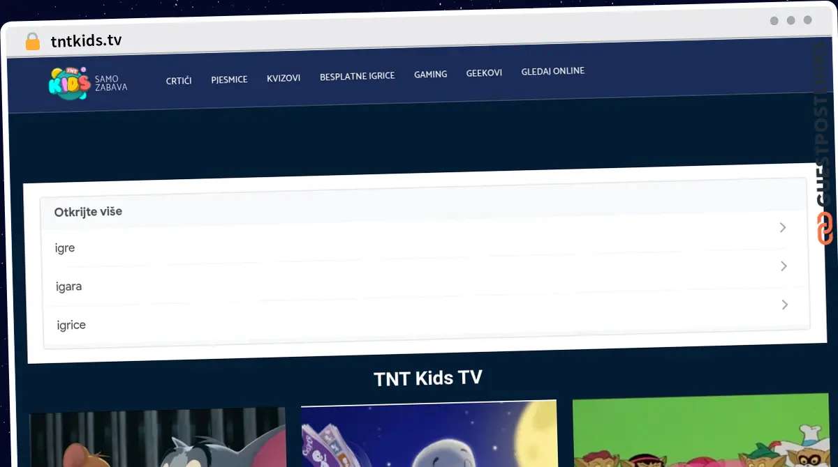 Publish Guest Post on tntkids.tv