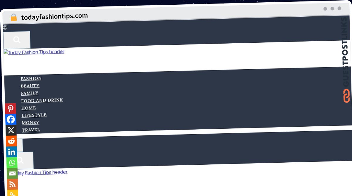 Publish Guest Post on todayfashiontips.com