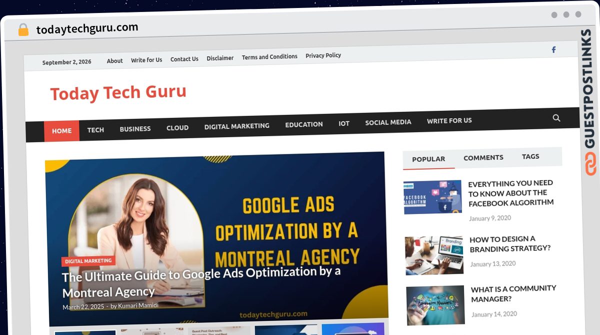Publish Guest Post on todaytechguru.com