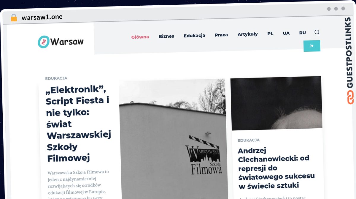 Publish Guest Post on warsaw1.one