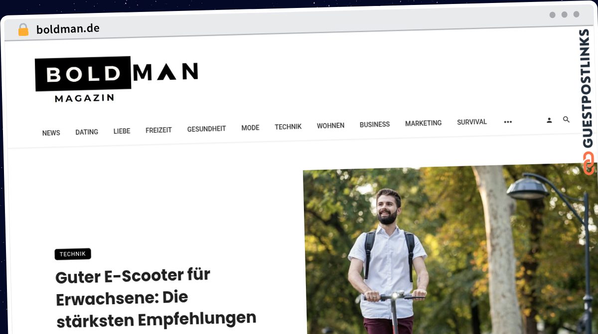 Publish Guest Post on boldman.de