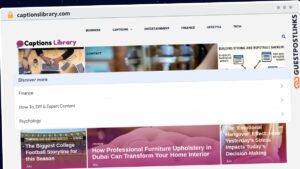 Publish Guest Post on captionslibrary.com