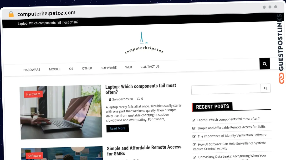 Publish Guest Post on computerhelpatoz.com