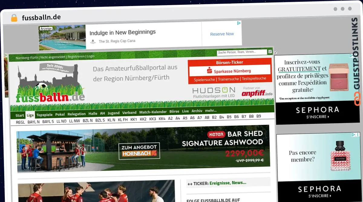 Publish Guest Post on fussballn.de