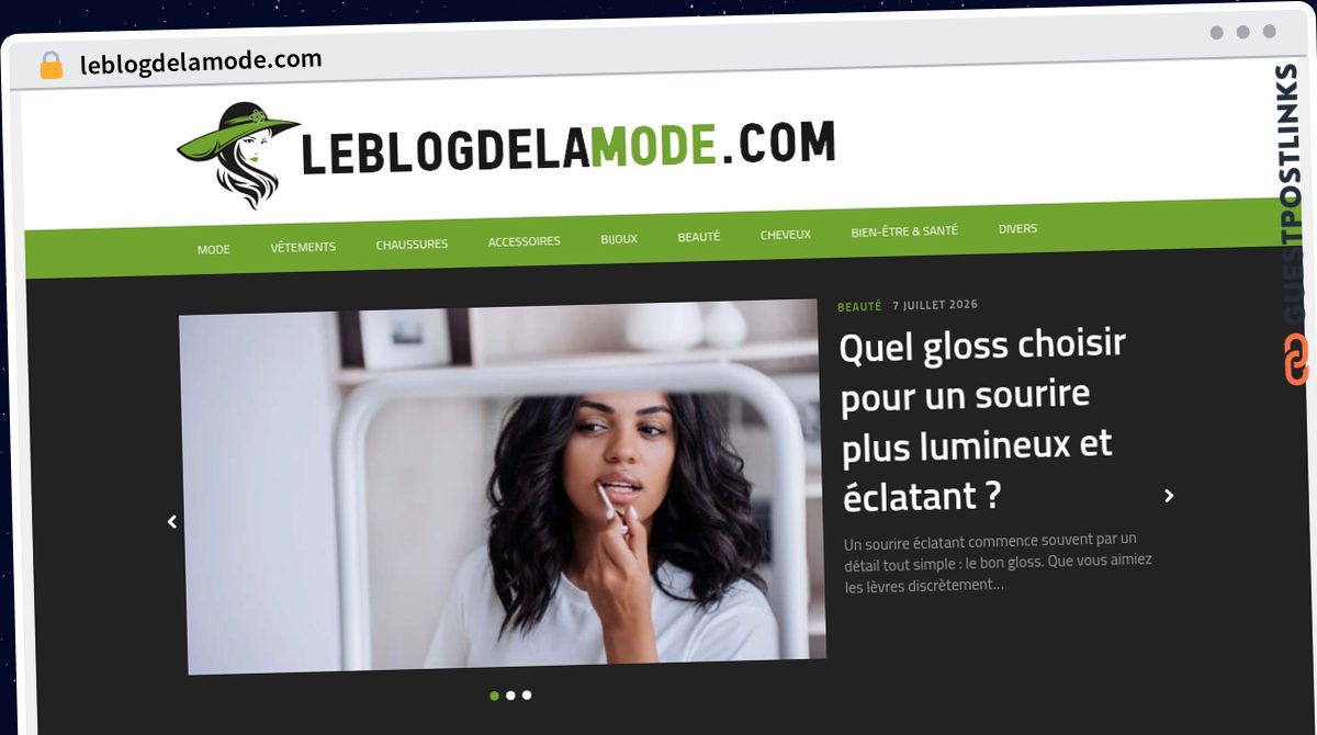 Publish Guest Post on leblogdelamode.com