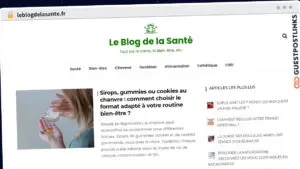 Publish Guest Post on leblogdelasante.fr