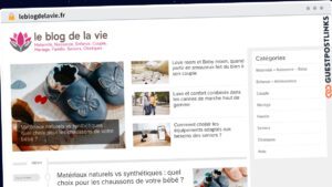 Publish Guest Post on leblogdelavie.fr
