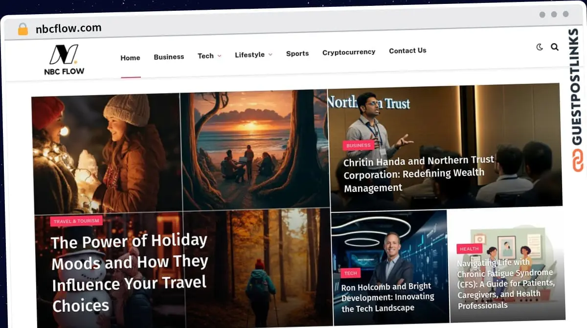 Publish Guest Post on nbcflow.com