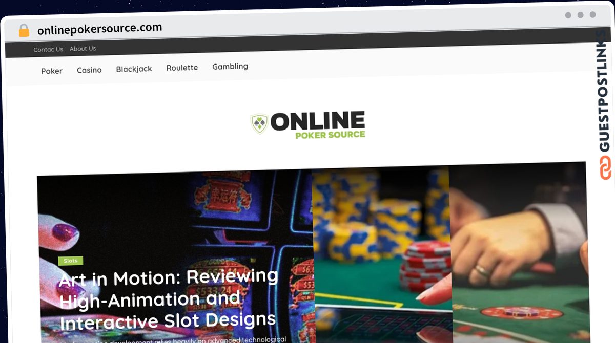 Publish Guest Post on onlinepokersource.com