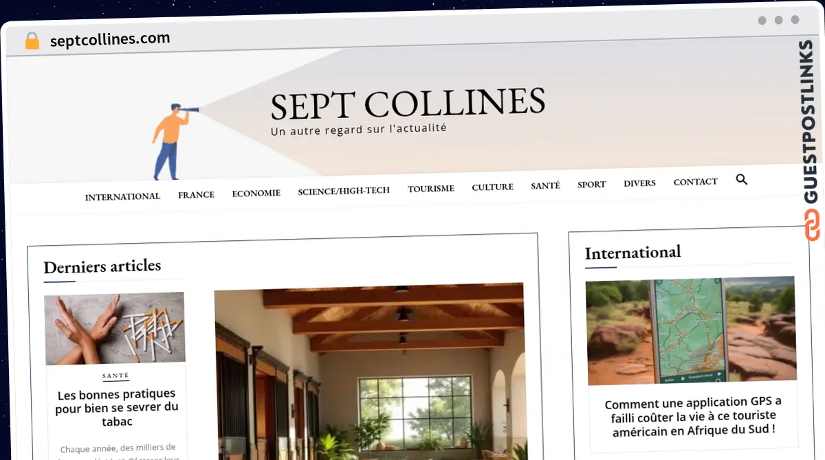 Publish Guest Post on septcollines.com