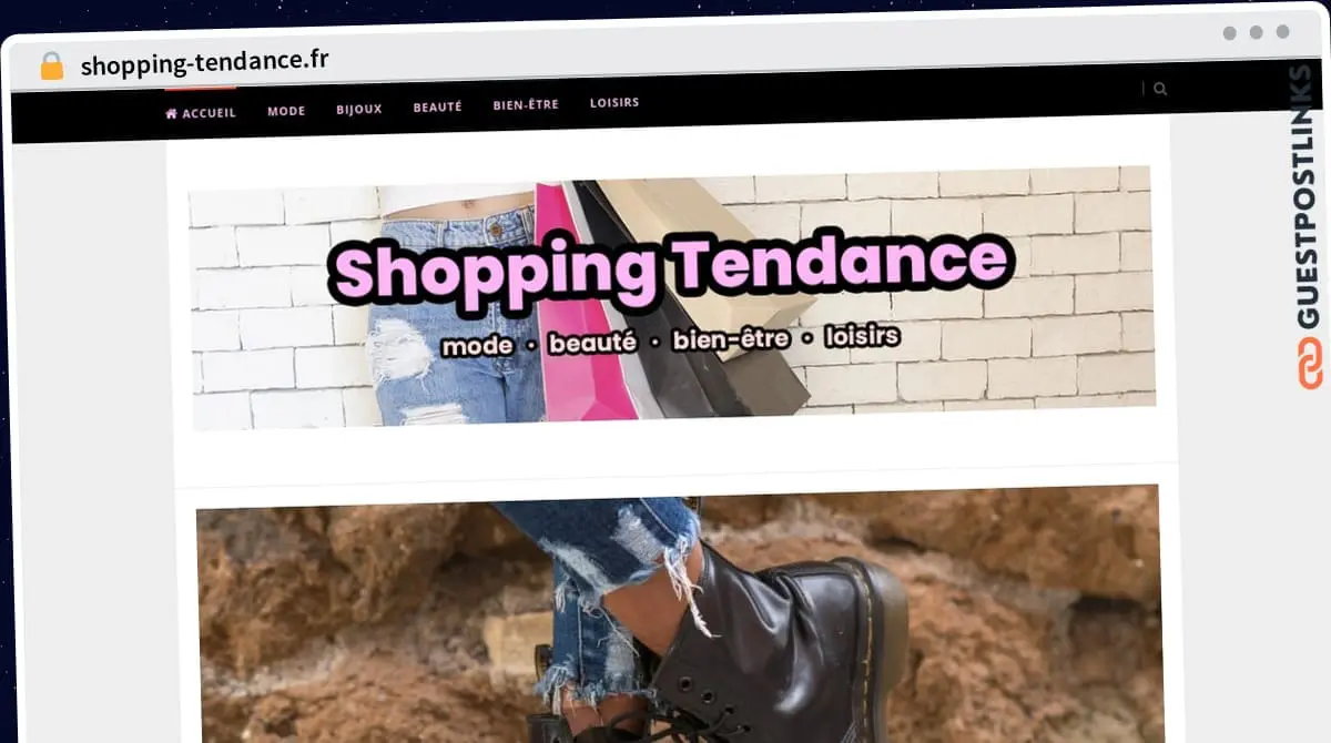 Publish Guest Post on shopping-tendance.fr