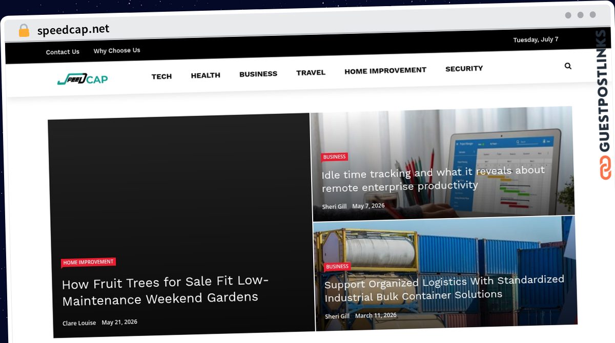 Publish Guest Post on speedcap.net