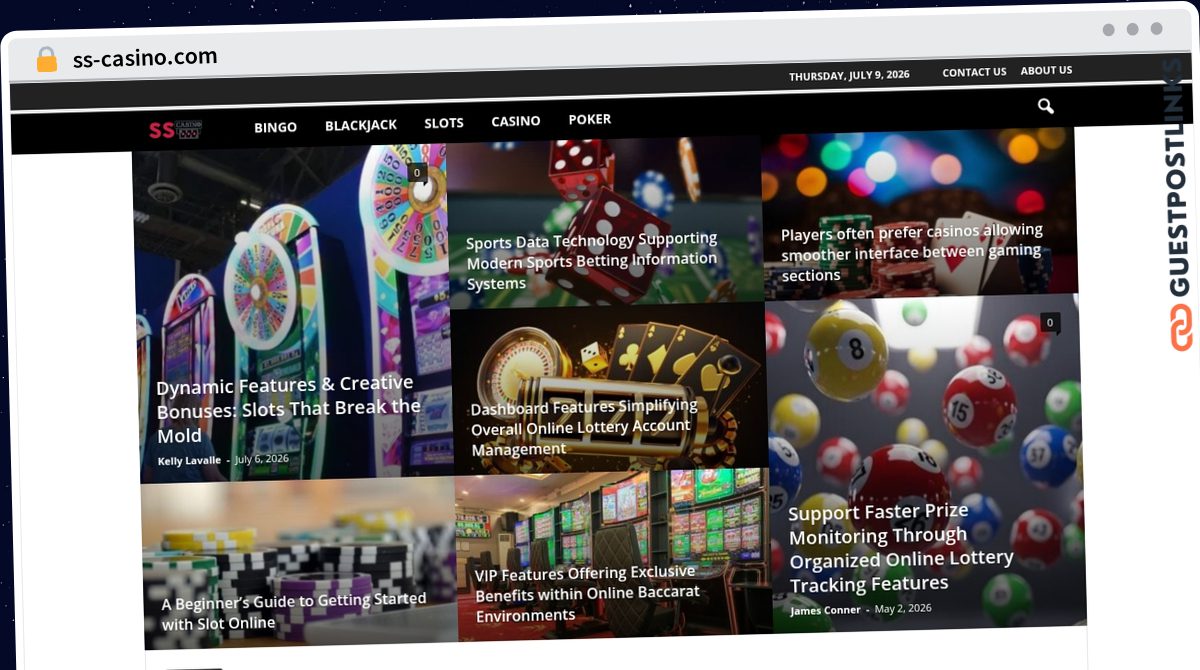Publish Guest Post on ss-casino.com