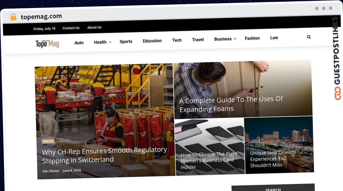 Publish Guest Post on topemag.com
