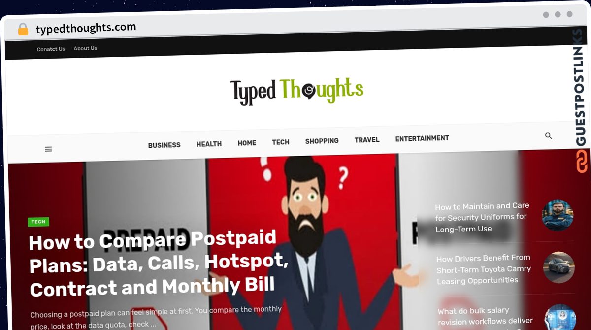 Publish Guest Post on typedthoughts.com