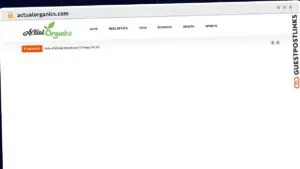 Publish Guest Post on actualorganics.com