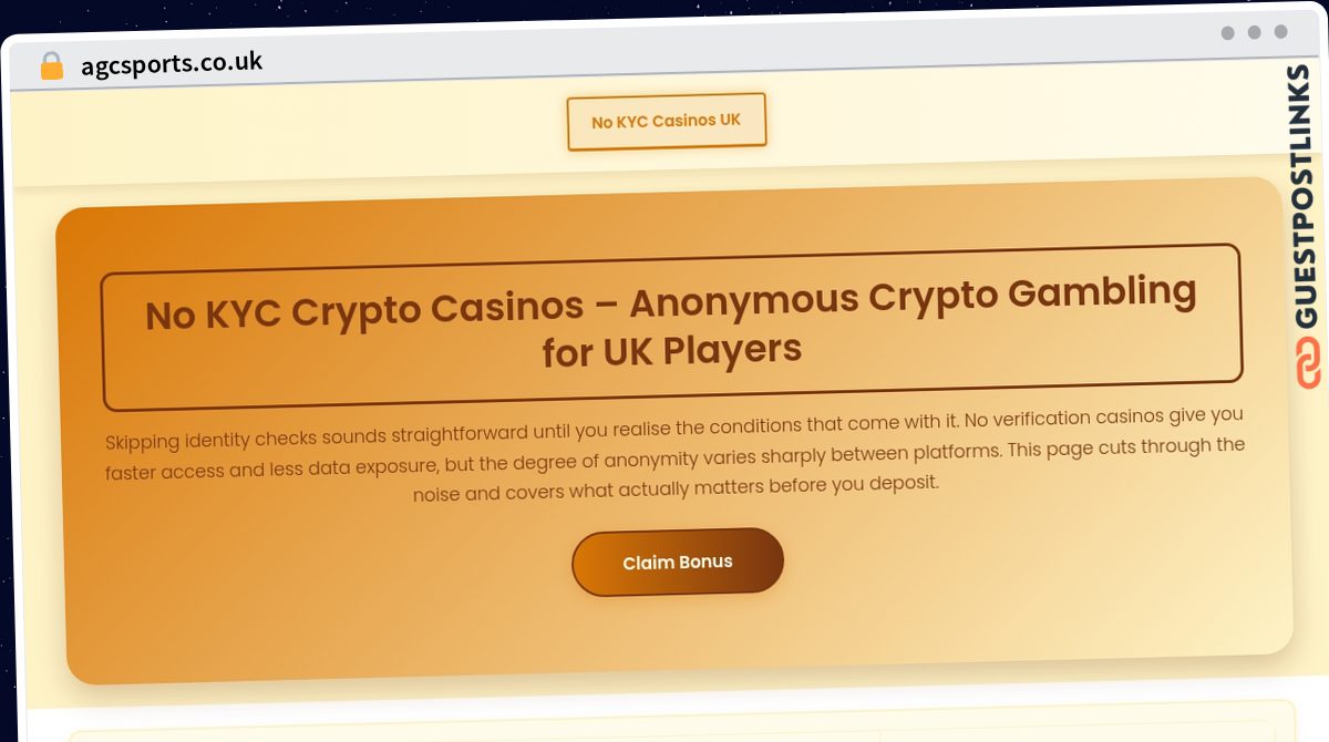 Publish Guest Post on agcsports.co.uk