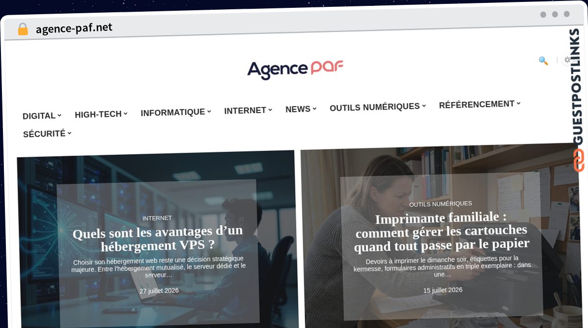 Publish Guest Post on agence-paf.net