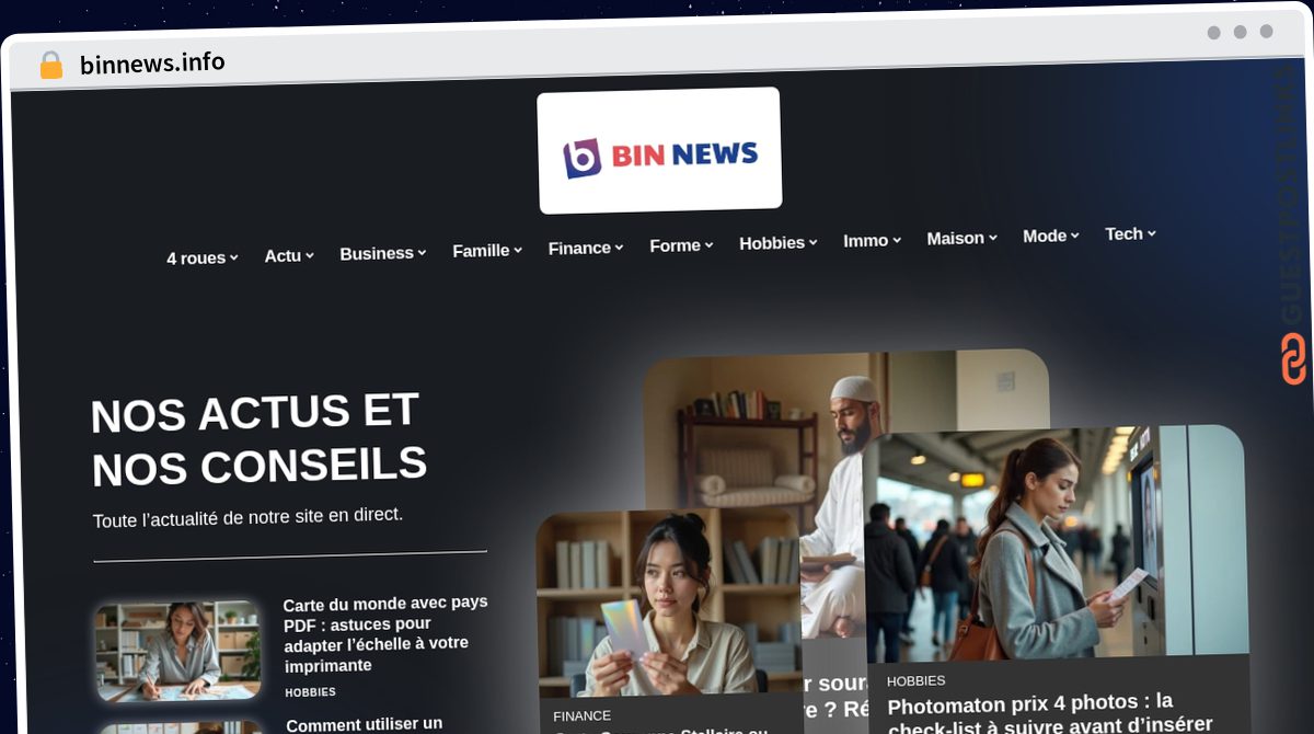 Publish Guest Post on binnews.info