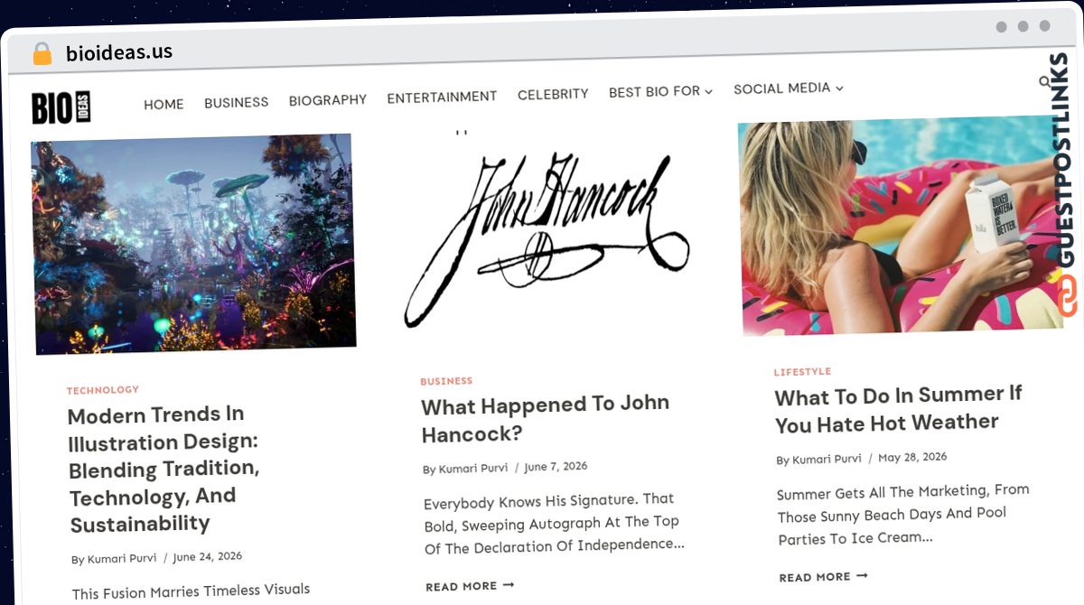 Publish Guest Post on bioideas.us
