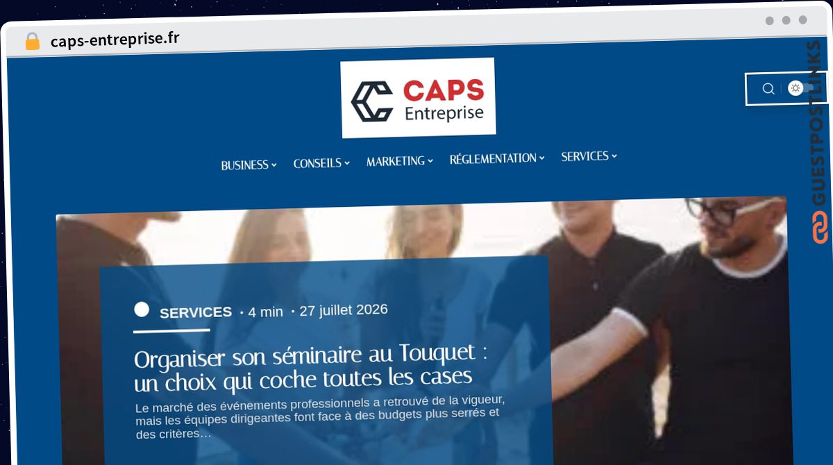 Publish Guest Post on caps-entreprise.fr