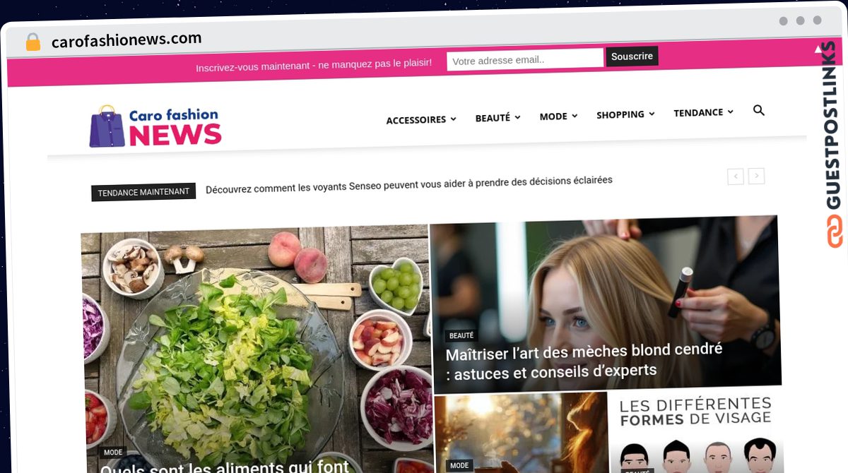 Publish Guest Post on carofashionews.com