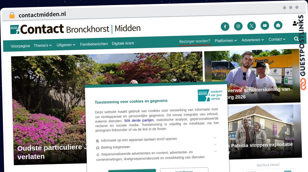 Publish Guest Post on contactmidden.nl