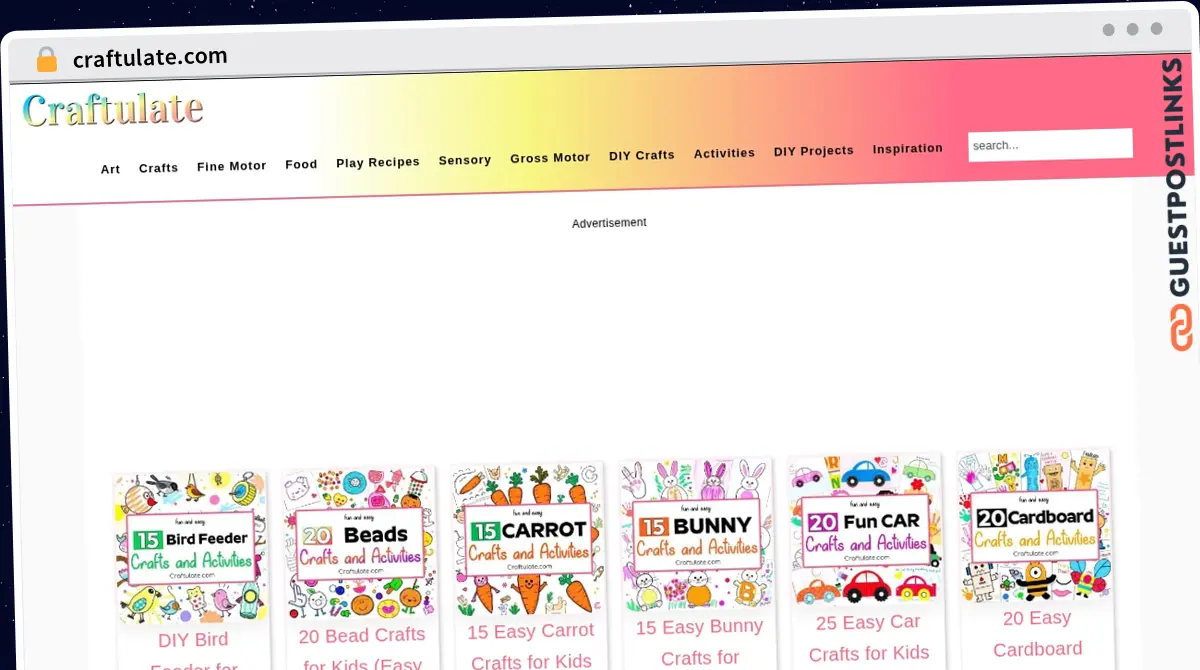 Publish Guest Post on craftulate.com