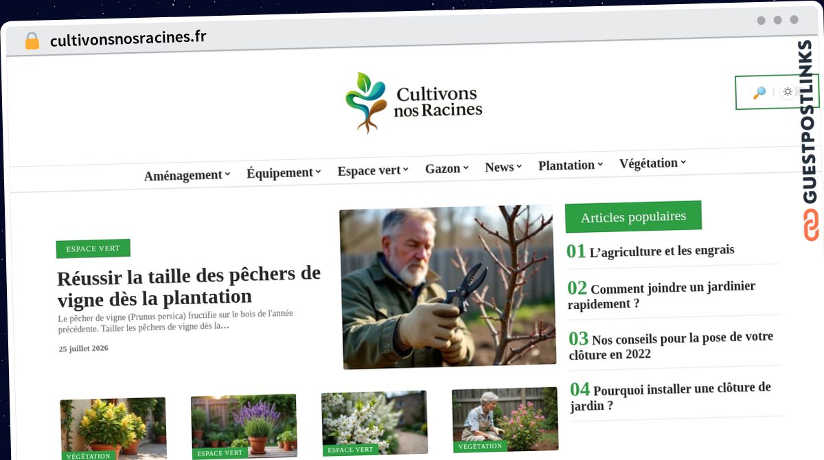 Publish Guest Post on cultivonsnosracines.fr
