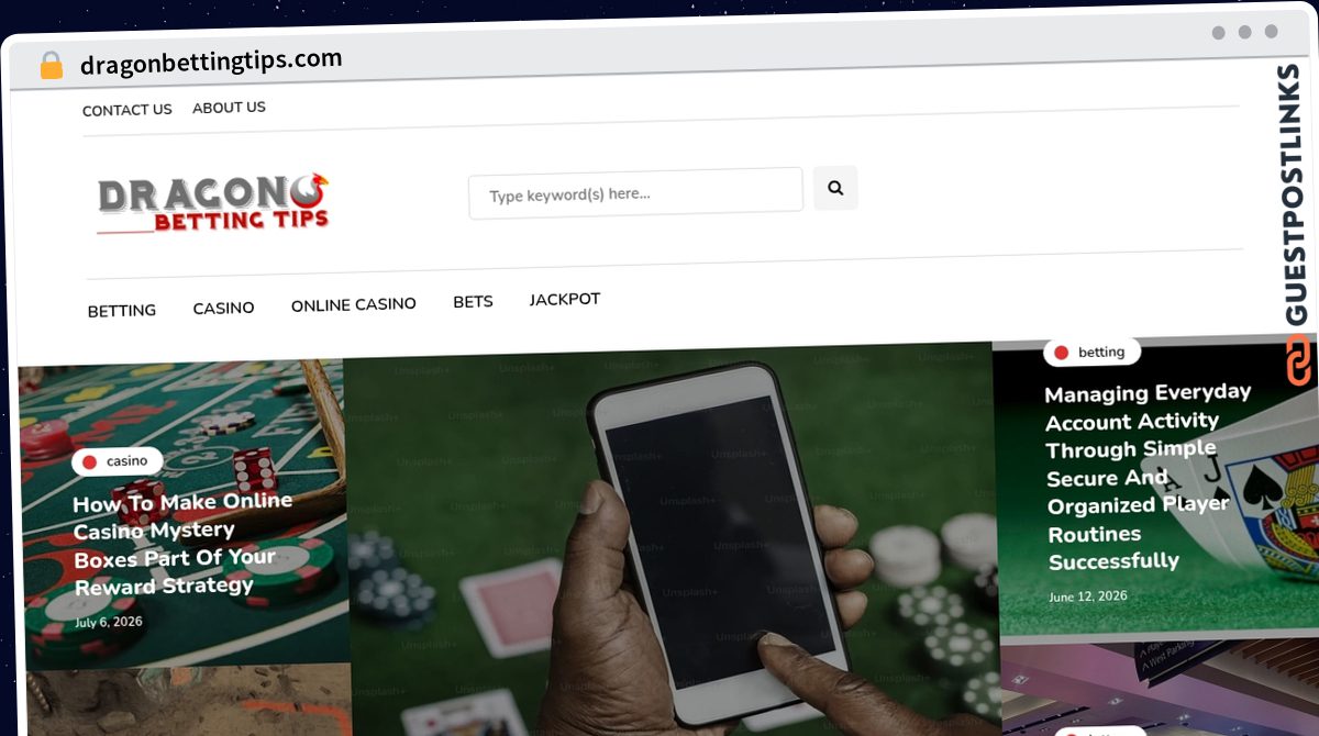 Publish Guest Post on dragonbettingtips.com
