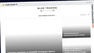 Publish Guest Post on ecolo-trader.fr
