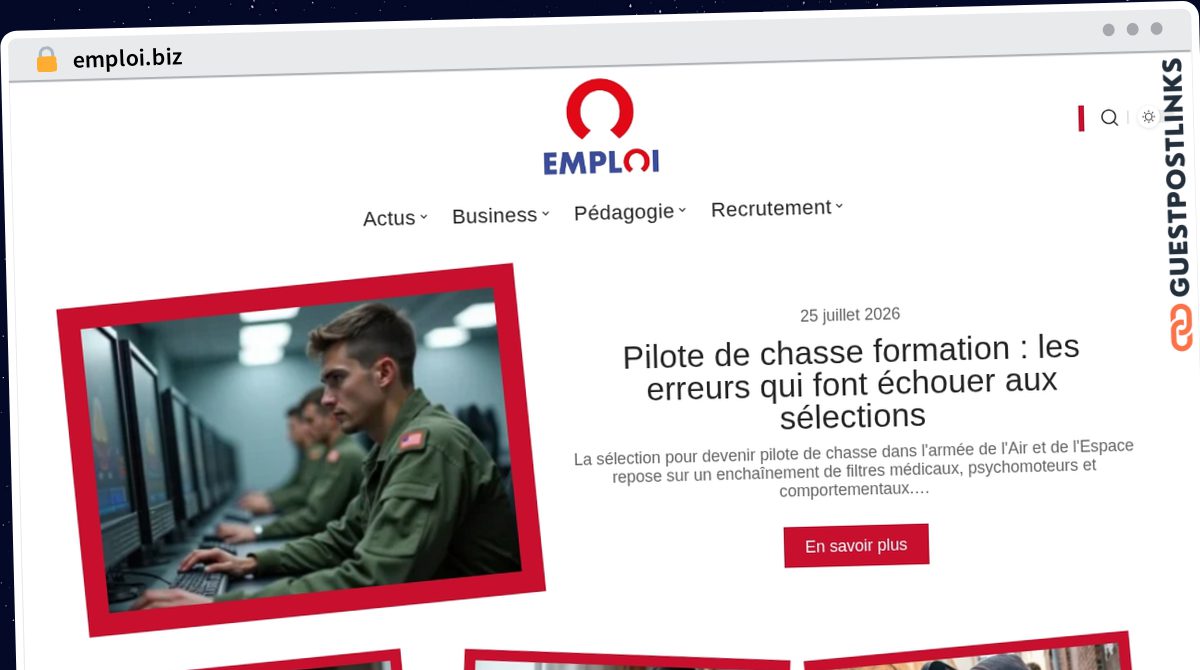 Publish Guest Post on emploi.biz
